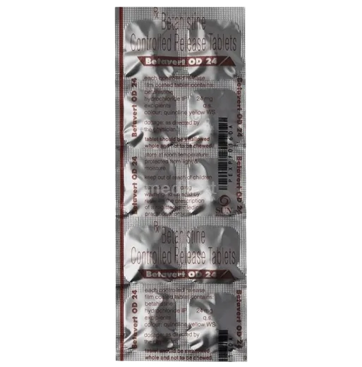 betavert od 24mg tablet 10's